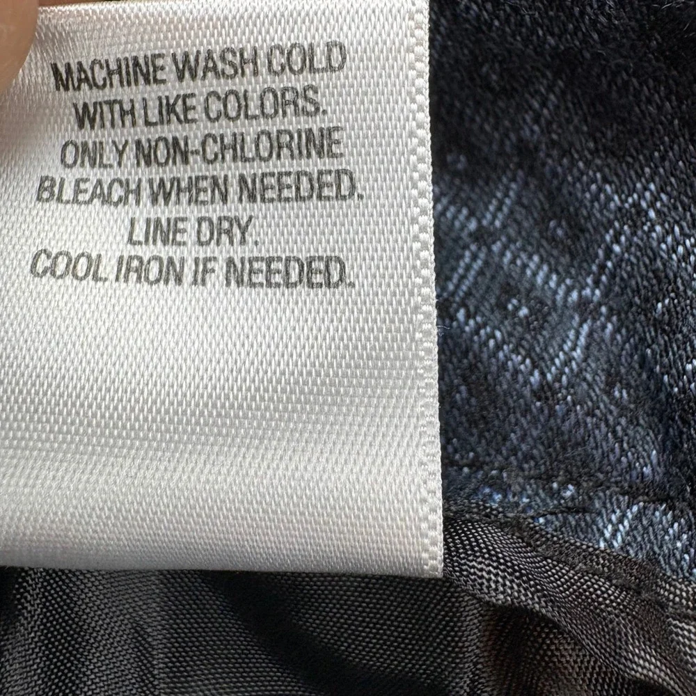 Roz & Ali Pant Womens 10 Blue Black‎ Geometric Print Straight Leg Casual Career - Picture 10 of 12